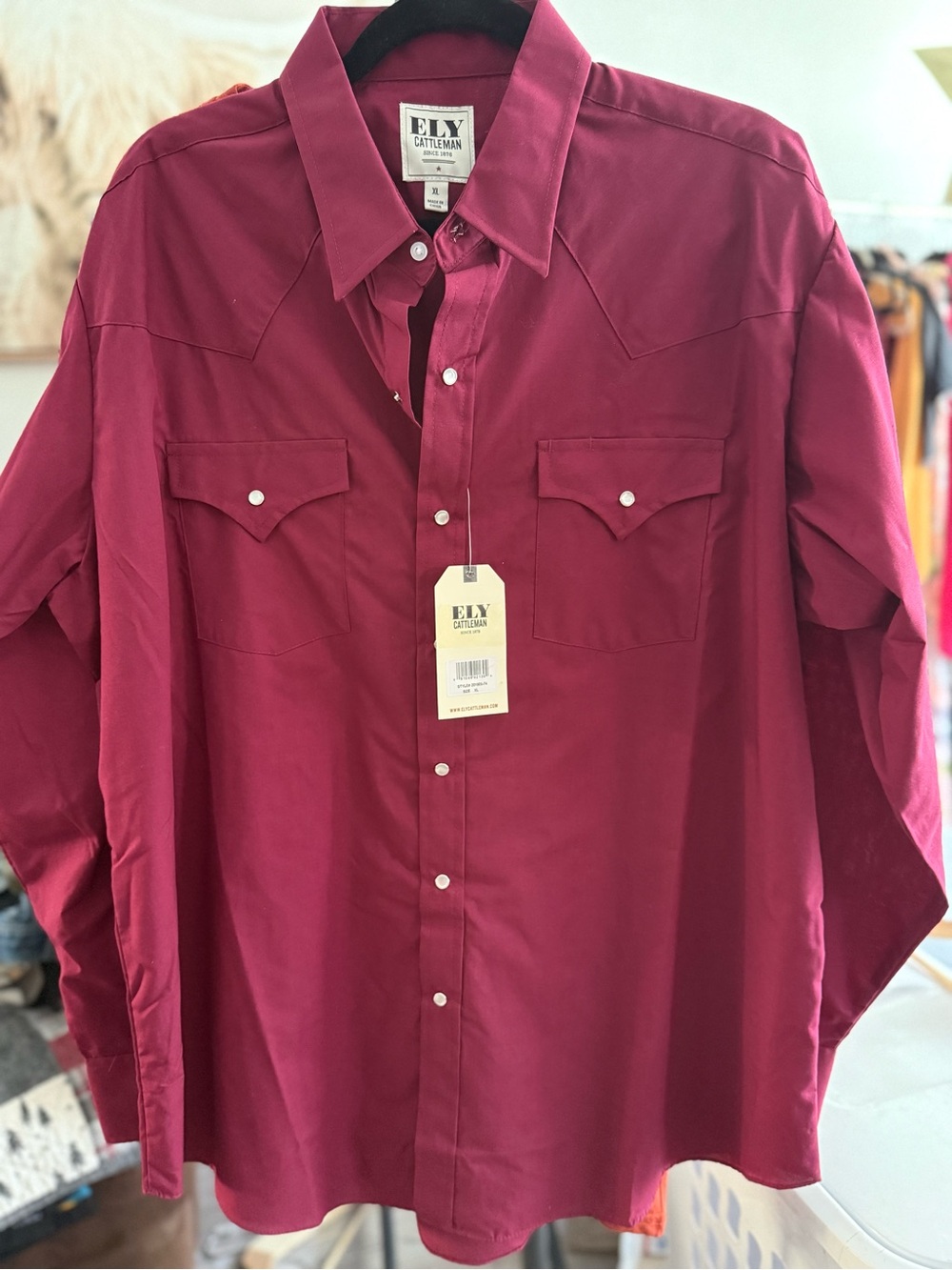 Ely Cattleman Men's Western Snap Shirt